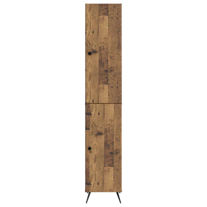 Cabinet Set 2 pcs Old Wood Engineered Wood