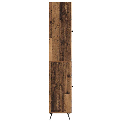 Cabinet Set 2 pcs Old Wood Engineered Wood