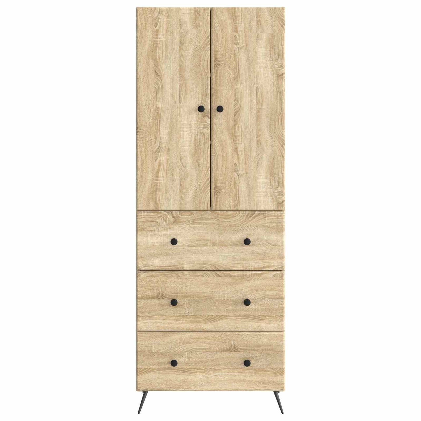 Cabinet Set 2 pcs Sonoma Oak 66 x 34.5 x 90 cm Engineered Wood