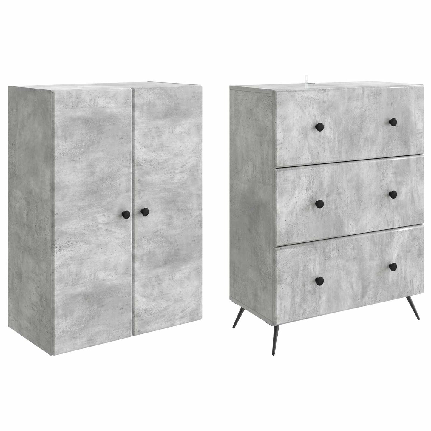 Cabinet Set 2 pcs 66 x 34.5 x 90 cm Engineered Wood