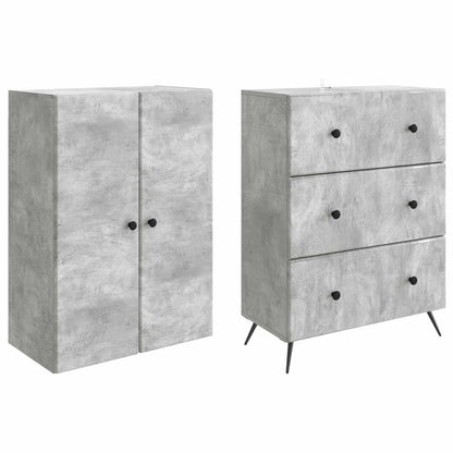 Cabinet Set 2 pcs 66 x 34.5 x 90 cm Engineered Wood
