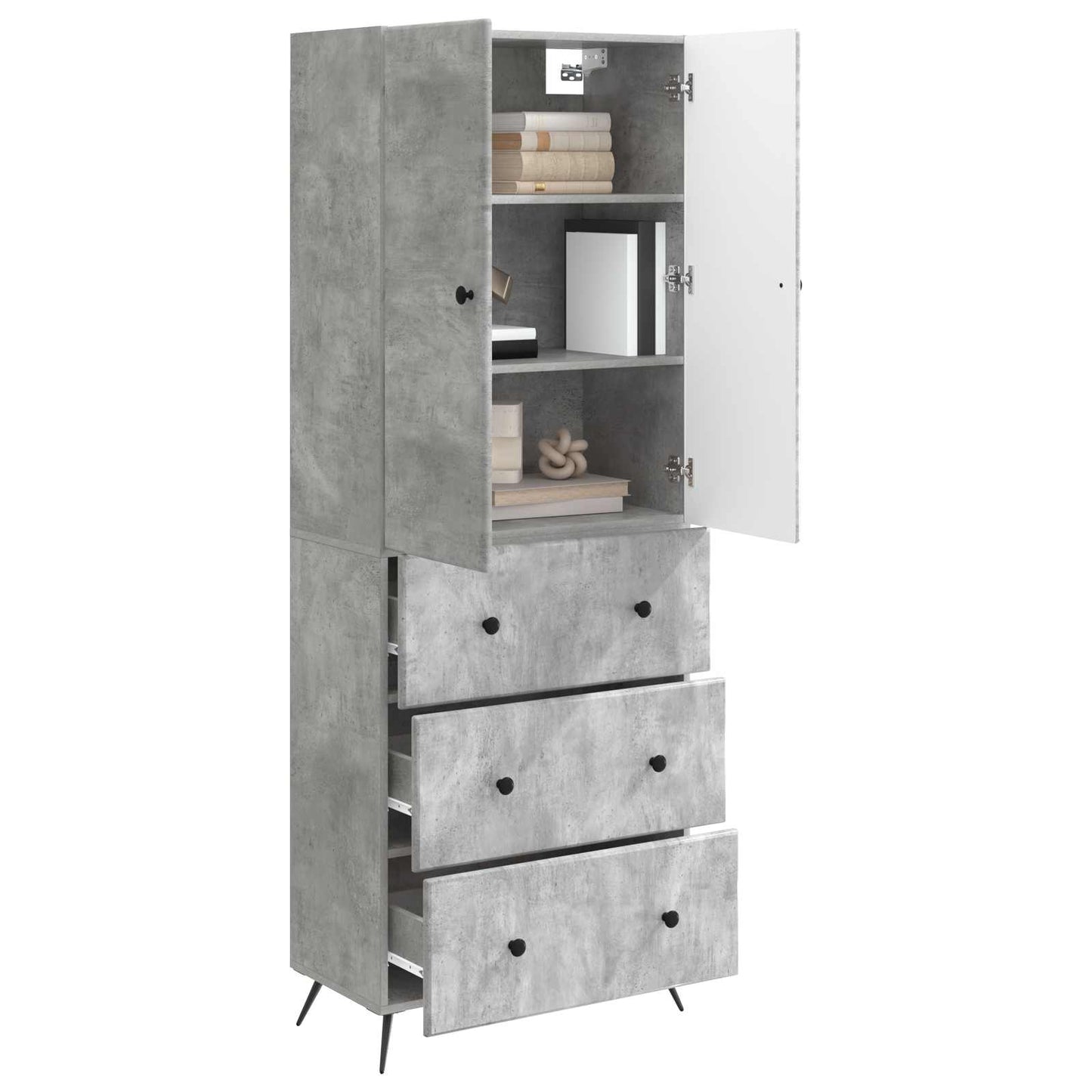 Cabinet Set 2 pcs 66 x 34.5 x 90 cm Engineered Wood