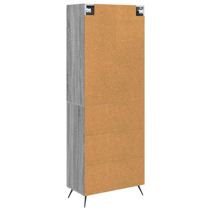 Cabinet Set 2 pcs 66 x 34.5 x 90 cm Engineered Wood Grey Sonoma