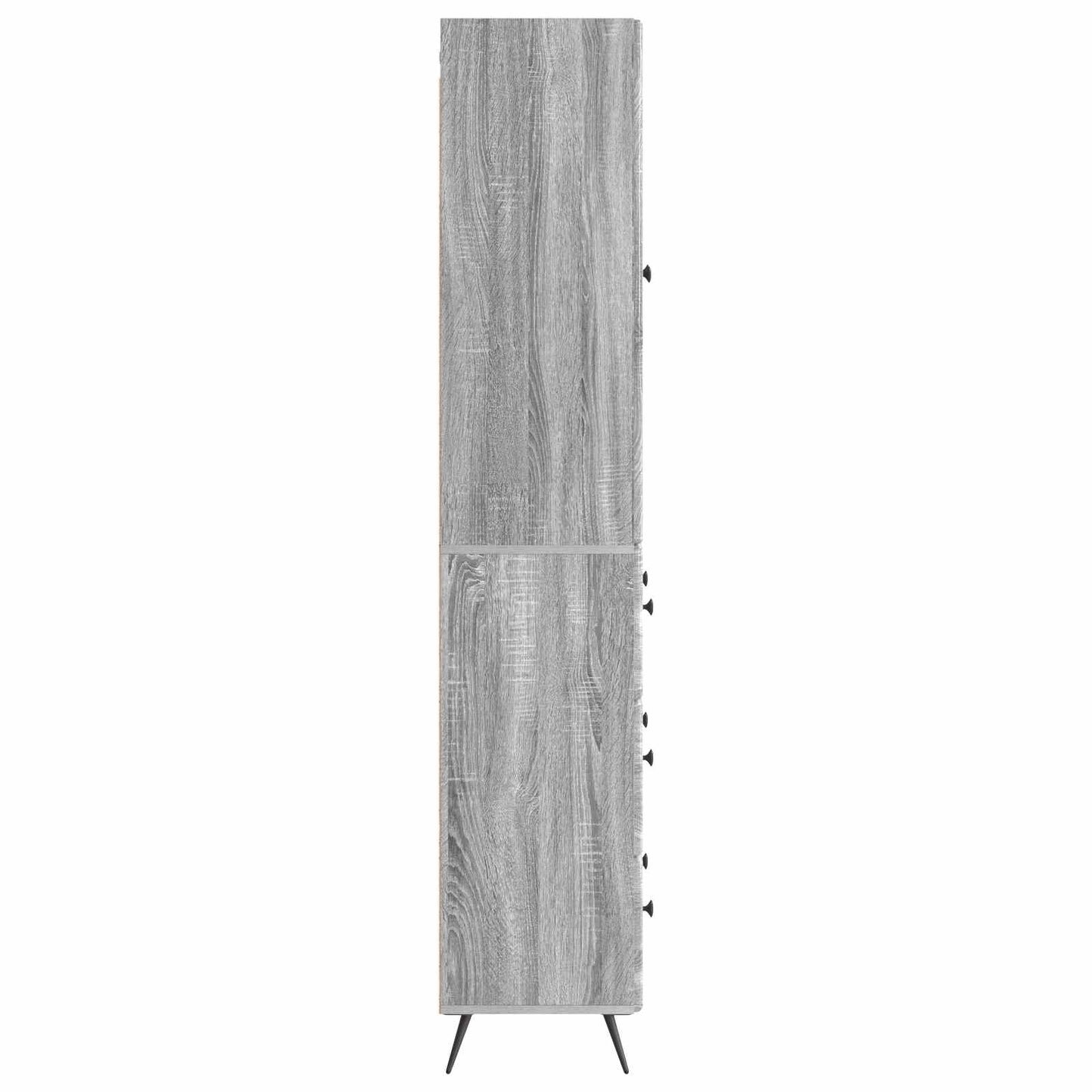 Cabinet Set 2 pcs 66 x 34.5 x 90 cm Engineered Wood Grey Sonoma