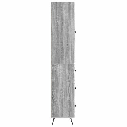 Cabinet Set 2 pcs 66 x 34.5 x 90 cm Engineered Wood Grey Sonoma