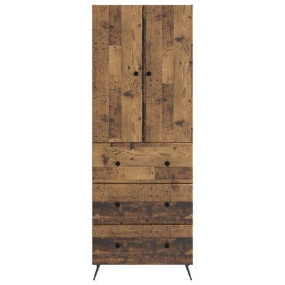 Cabinet Set 2 pcs 66 x 34.5 x 90 cm Engineered Wood Old Wood