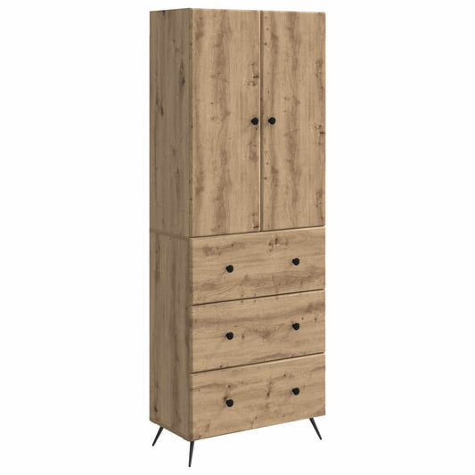 Cabinet Set 2 pcs 66 x 34.5 x 90 cm Engineered Wood Artisan Oak