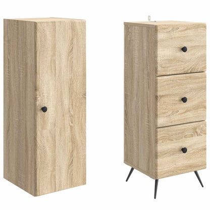 Cabinet Set 2 pcs Sonoma Oak 34.5 x 34.5 x 90 cm