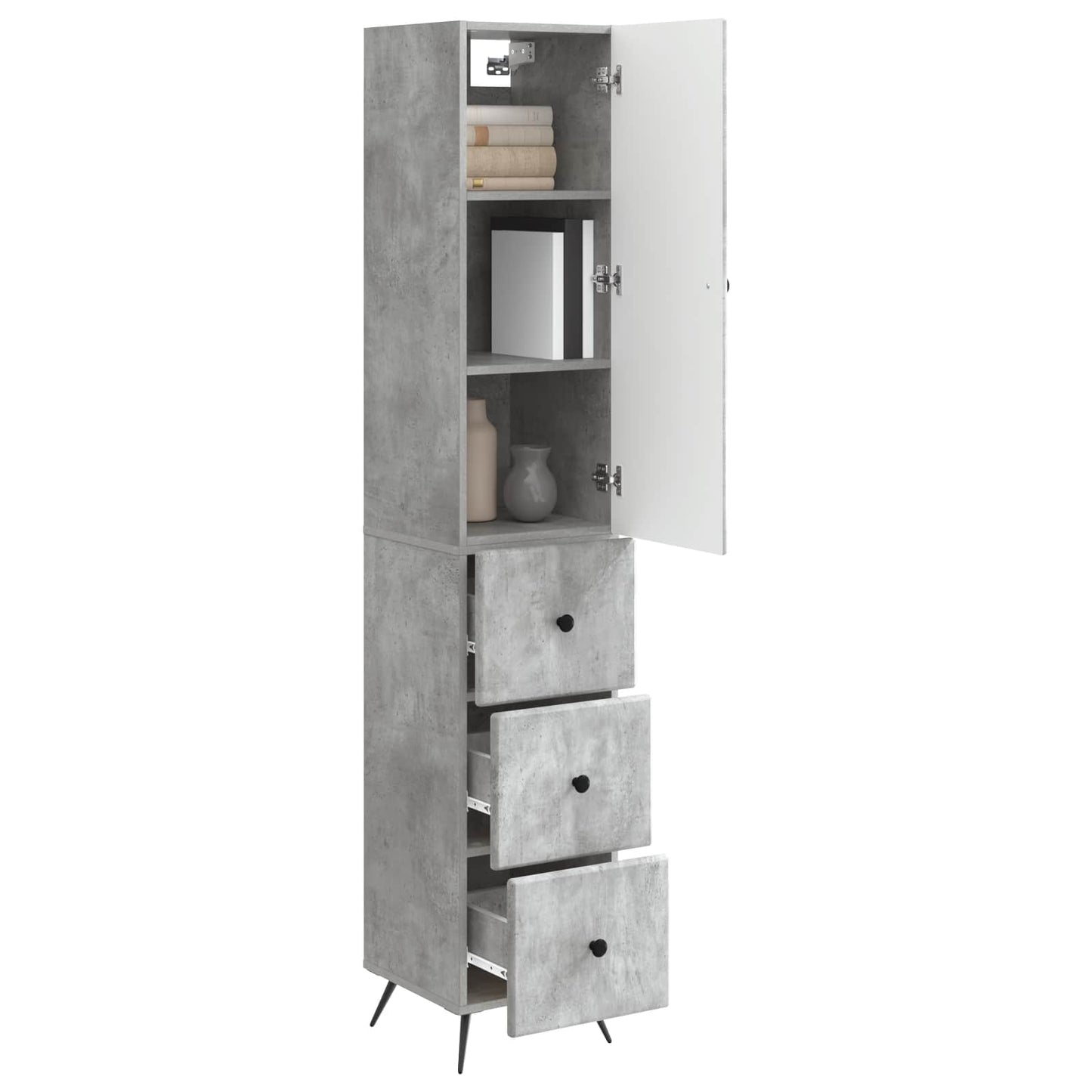 Cabinet Set 2 pcs 34.5 x 34.5 x 90 cm Engineered Wood