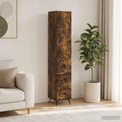Cabinet Set 2 pcs 34.5 x 34.5 x 90 cm Engineered Wood