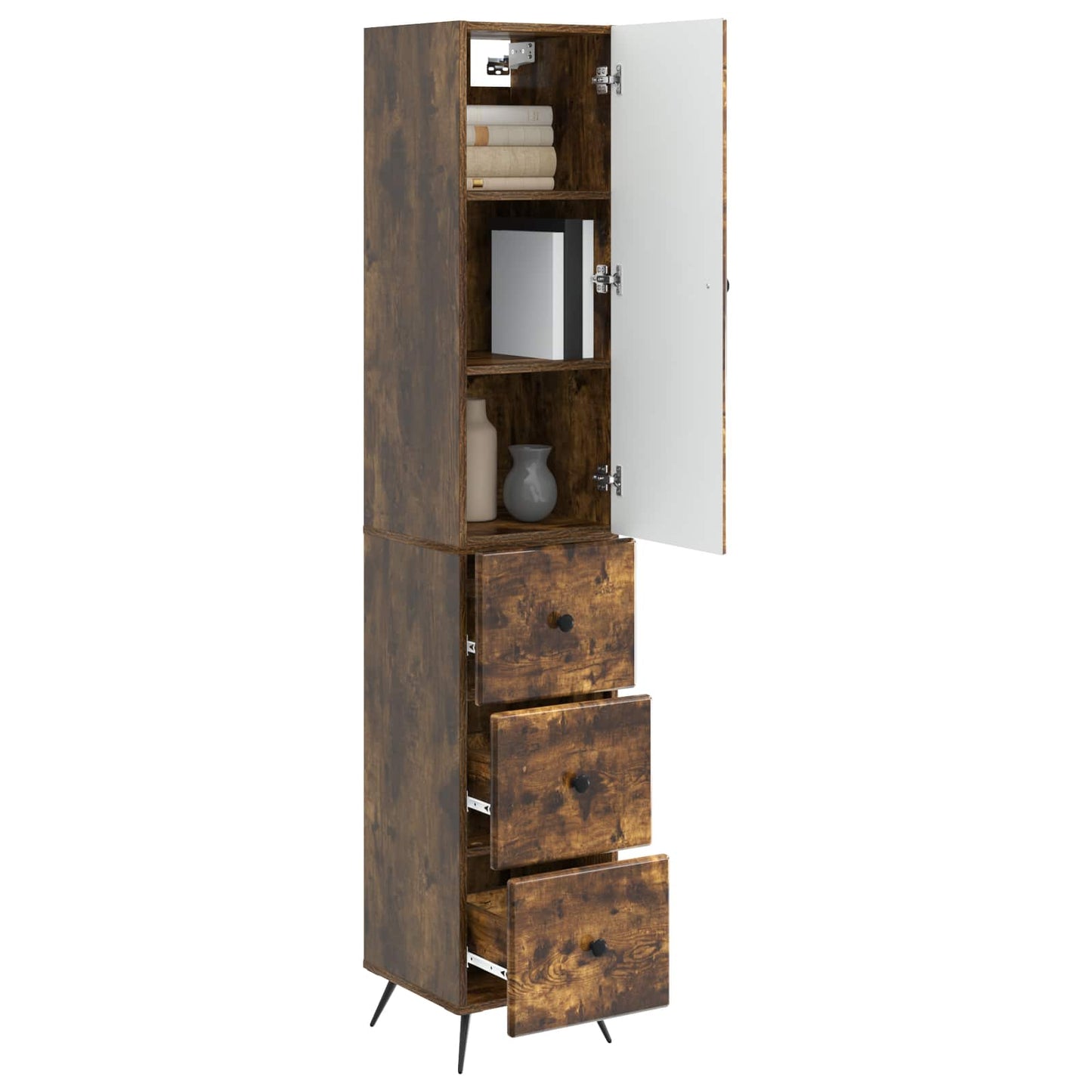 Cabinet Set 2 pcs 34.5 x 34.5 x 90 cm Engineered Wood