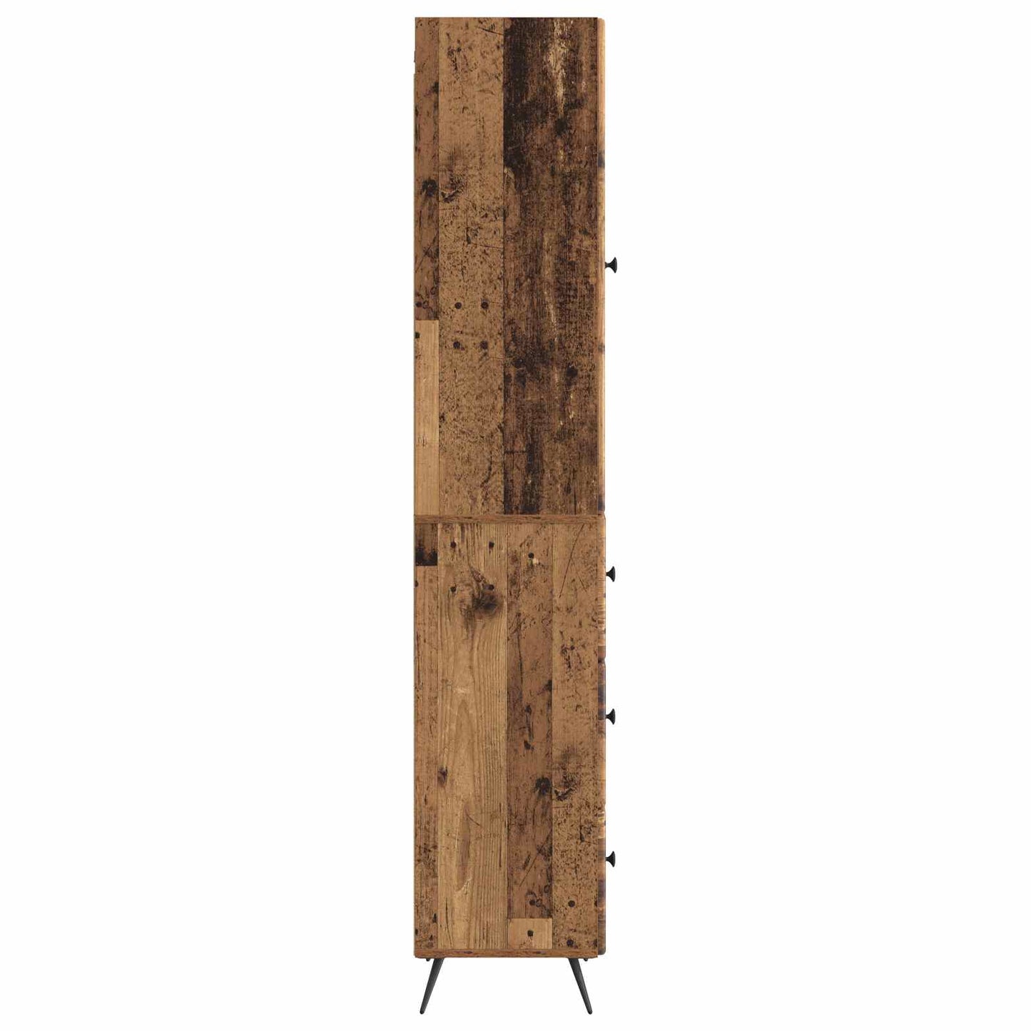 Cabinet Set 2 pcs Old Wood 34.5 x 34.5 x 90 cm Engineered Wood