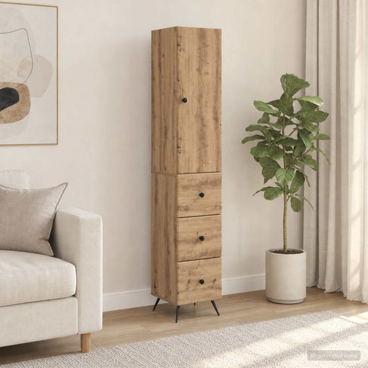 Cabinet Set 2 pcs 34.5 x 34.5 x 90 cm Engineered Wood