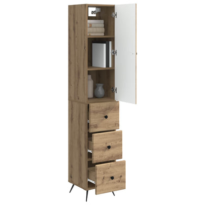 Cabinet Set 2 pcs Artisan Oak 34.5 x 34.5 x 90 cm