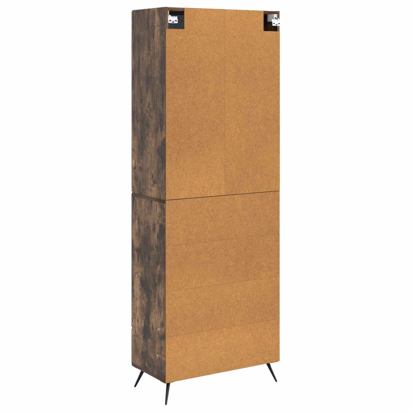 Cabinet Set 2 pcs Smoked Oak Engineered Wood