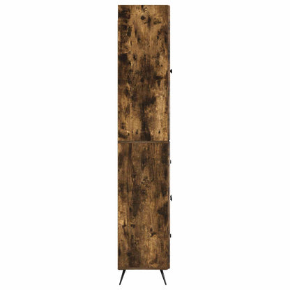 Cabinet Set 2 pcs Smoked Oak Engineered Wood