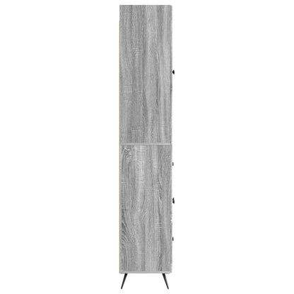 Cabinet Set 2 pcs Grey Sonoma Engineered Wood