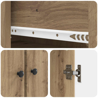 Cabinet Set 2 pcs Artisan Oak Engineered Wood