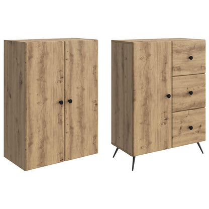 Cabinet Set 2 pcs Artisan Oak Engineered Wood