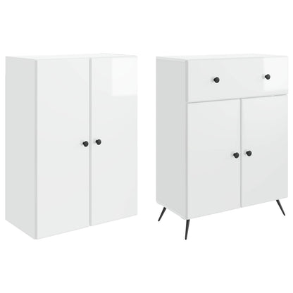 2 pcs High Gloss White