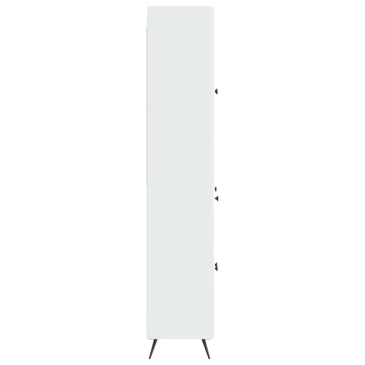 2 pcs High Gloss White