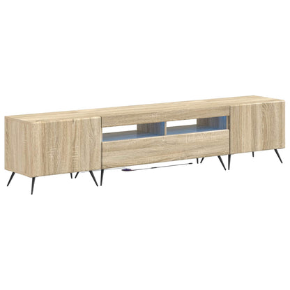 5 Piece LED TV Cabinet Sonoma Oak Engineered Wood