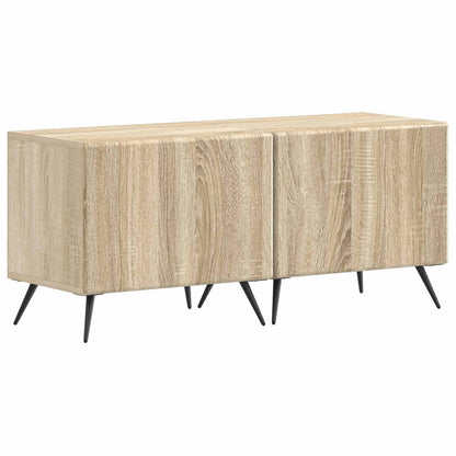 5 Piece LED TV Cabinet Sonoma Oak Engineered Wood