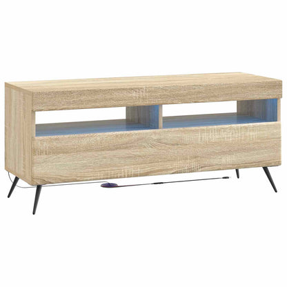 5 Piece LED TV Cabinet Sonoma Oak Engineered Wood