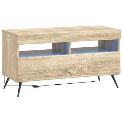 5 Piece LED TV Cabinet Sonoma Oak Engineered Wood