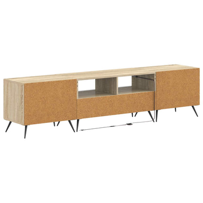 5 Piece LED TV Cabinet Sonoma Oak Engineered Wood