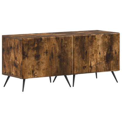 5 Piece LED TV Cabinet Smoked Oak Engineered Wood