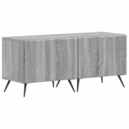 5 Piece LED TV Cabinet Grey Sonoma Engineered Wood