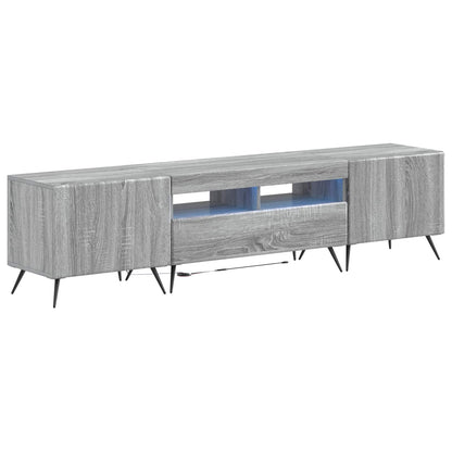 5 Piece LED TV Cabinet Grey Sonoma Engineered Wood