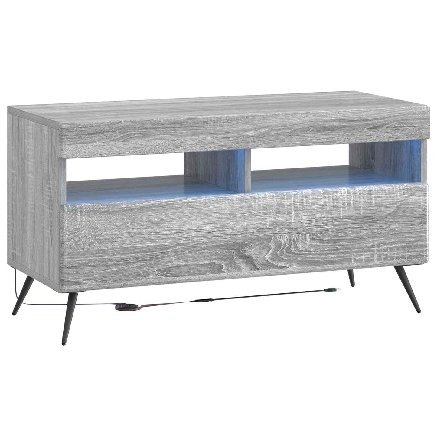 5 Piece LED TV Cabinet Grey Sonoma Engineered Wood