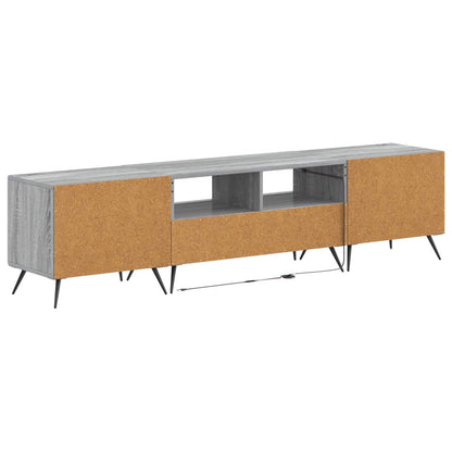 5 Piece LED TV Cabinet Grey Sonoma Engineered Wood