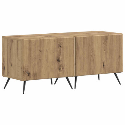 5 Piece LED TV Cabinet Artisan Oak Engineered Wood