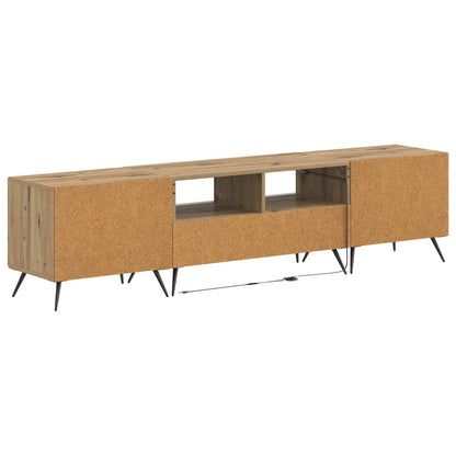 5 Piece LED TV Cabinet Artisan Oak Engineered Wood