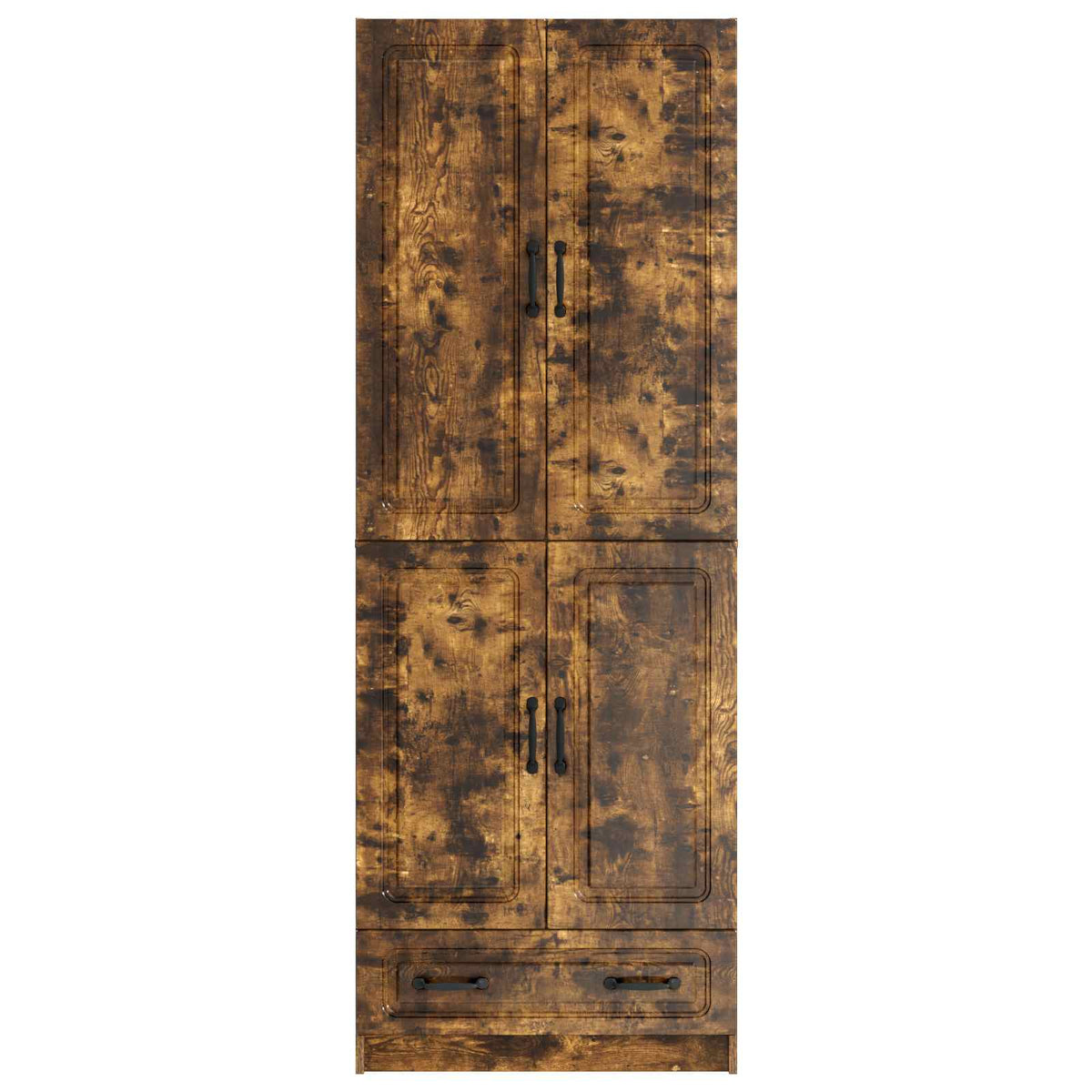 Cabinet Set 2 pcs Smoked Oak 66 x 34.5 x 92 cm Engineered Wood