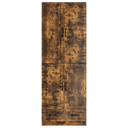 Cabinet Set 2 pcs Smoked Oak 66 x 34.5 x 92 cm Engineered Wood