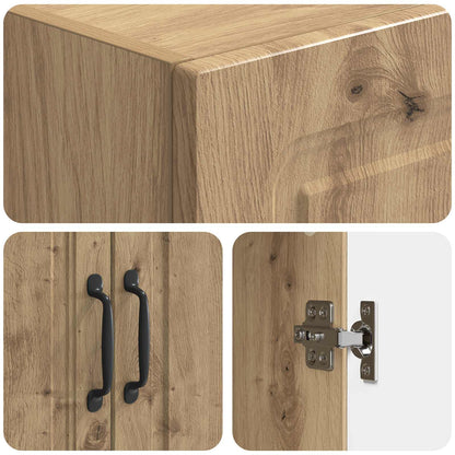 Cabinet Set 2 pcs Artisan Oak Engineered Wood