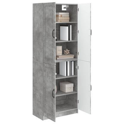 Cabinet Set 2 pcs Concrete Grey Engineered Wood