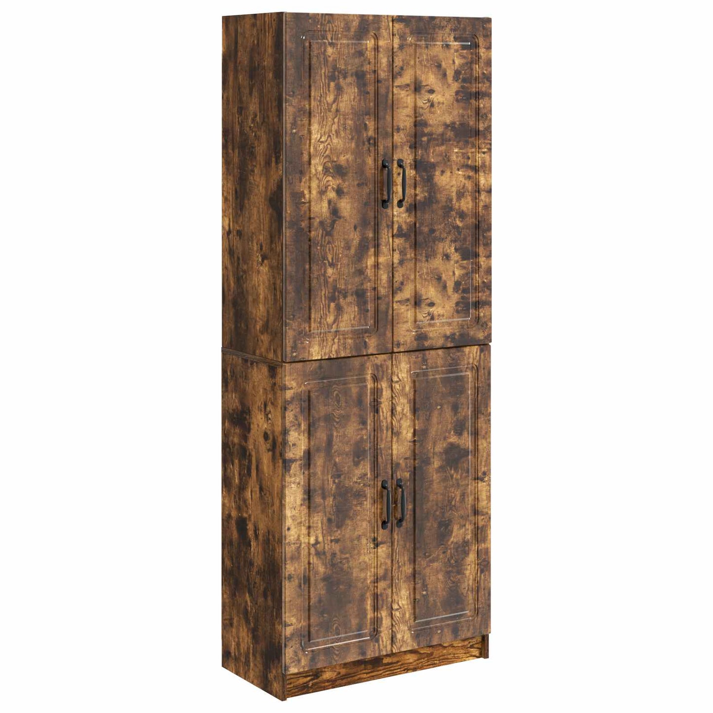 Cabinet Set 2 pcs Smoked Oak Engineered Wood