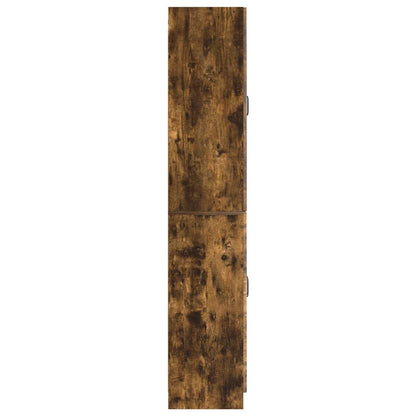 Cabinet Set 2 pcs Smoked Oak Engineered Wood