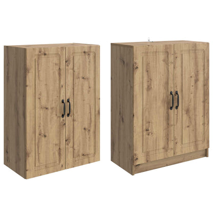 Cabinet Set 2 pcs Engineered Wood