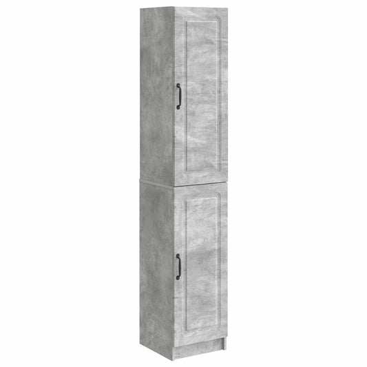 Cabinet Set 2 pcs Concrete Grey Engineered Wood