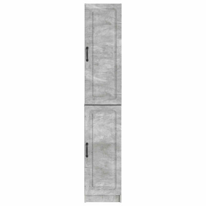 Cabinet Set 2 pcs Concrete Grey Engineered Wood