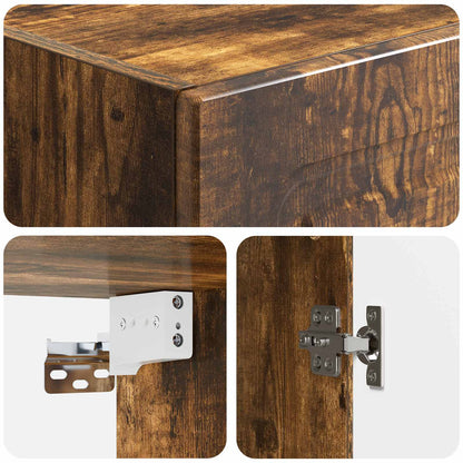 Cabinet Set 2 pcs Engineered Wood