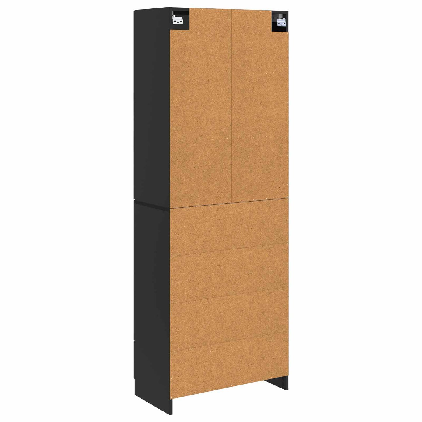 Cabinet Set 2 pcs 66 x 34.5 x 87 cm Engineered Wood Black