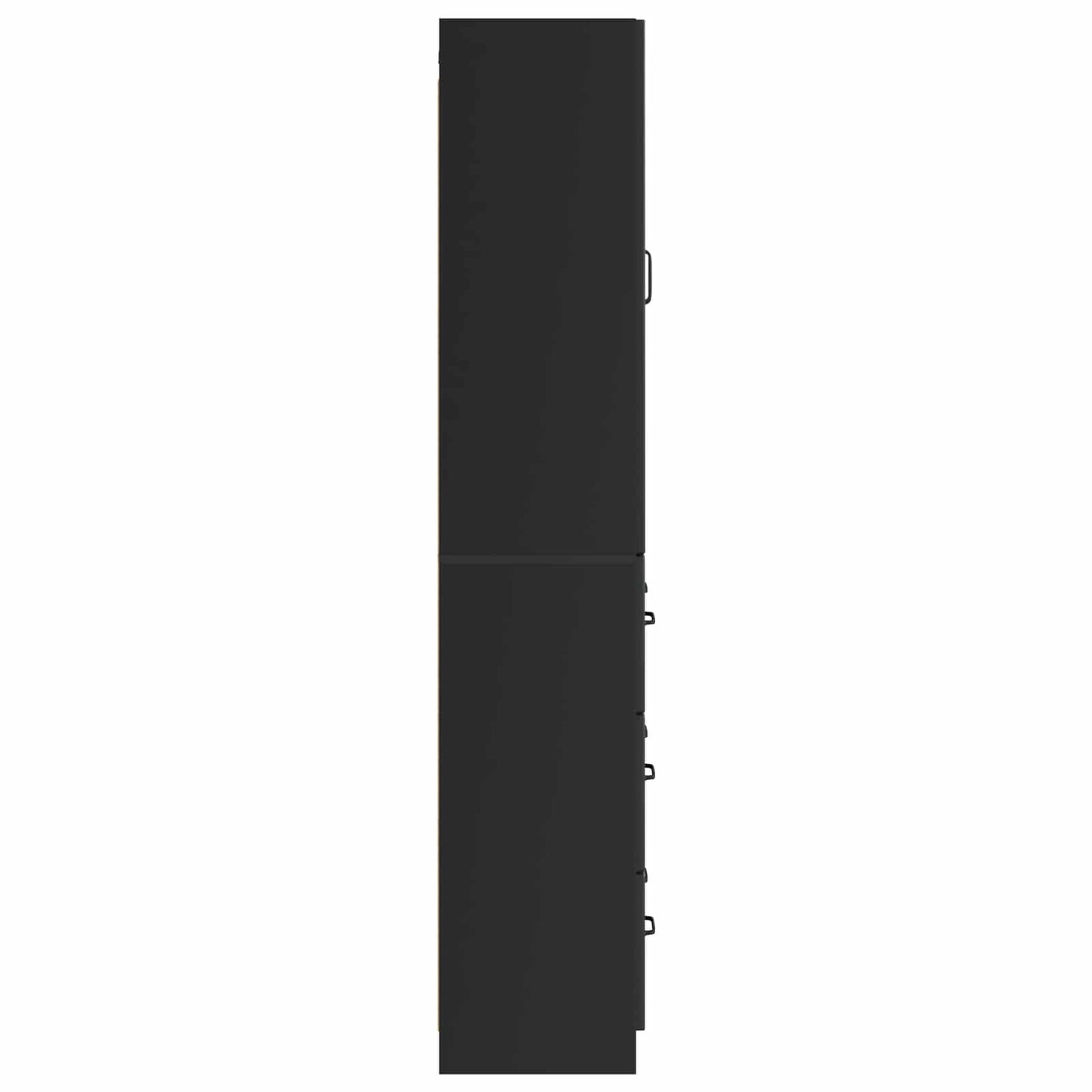 Cabinet Set 2 pcs 66 x 34.5 x 87 cm Engineered Wood Black