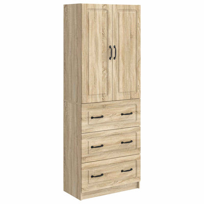 Cabinet Set 2 pcs 66 x 34.5 x 87 cm Engineered Wood Sonoma Oak